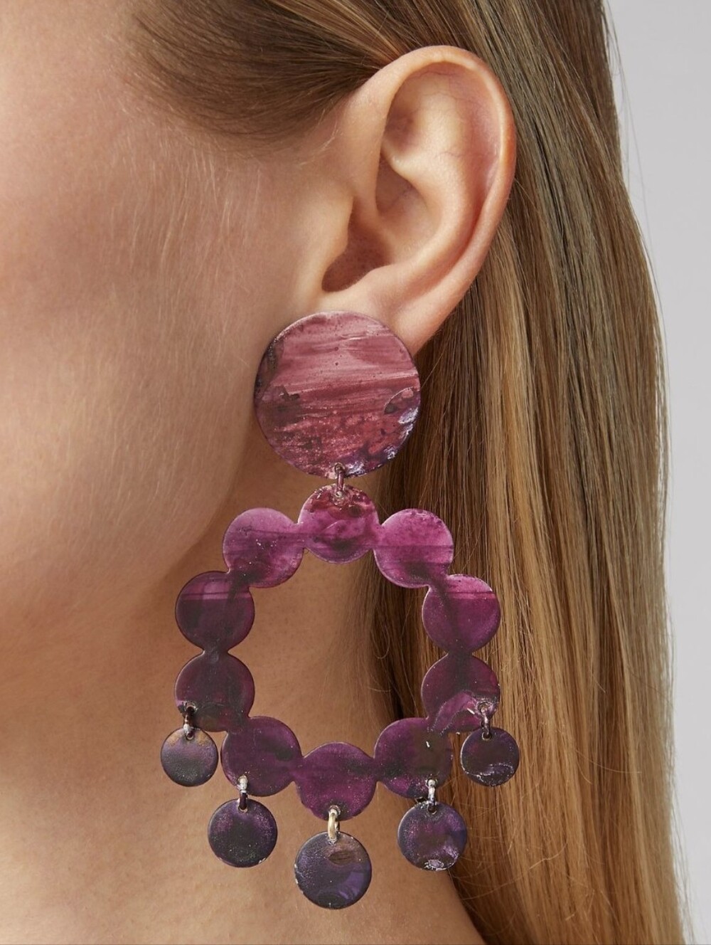 We Dream In Colour Plum Celia Earrings